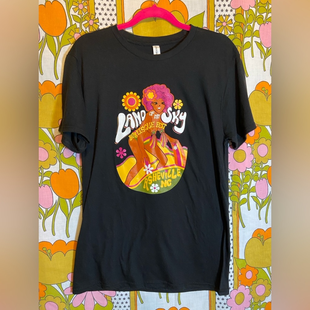 Groovy Burlesque Fest Asheville NC Land of the Sky Graphic Tee